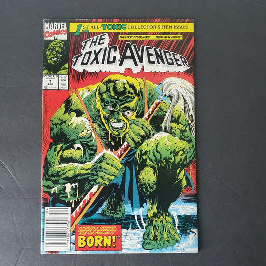 TOXIC AVENGER # 1 MARVEL COMICS April 1991 NEWSSTAND VARIANT TROMA FILMS 1st APP