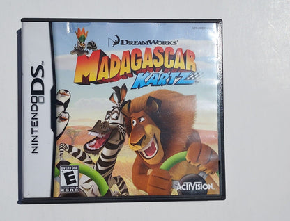 Nintendo DS Dreamworks Madagascar Kartz Case & Instructions only Activision