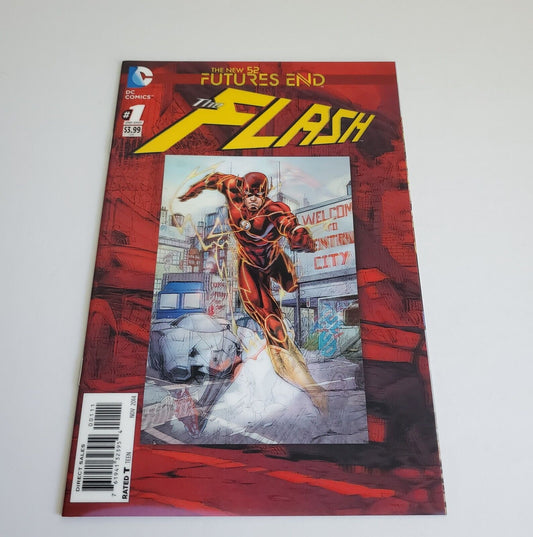 The Flash Futures End #1 Comic Book Lenticular Cover New 52 DC 2014 Flashpoint