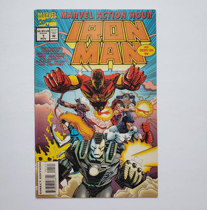 Marvel Action Hour: Iron Man #1 Low Print Newsstand (1994 Marvel Comics)