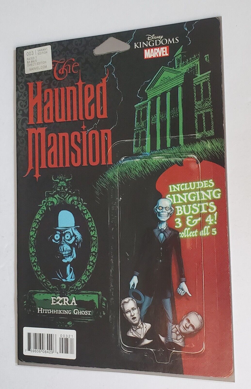 Marvel Comics HAUNTED MANSION #3 first printing action figure cover