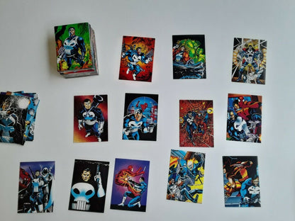 Lot of 90 Marvel Punisher Cards 1992. Ninety card Complete set.