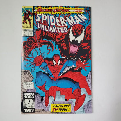 Spider-Man Unlimited #1 1st Series 1st Appearance of Shriek. Carnage Begins Here