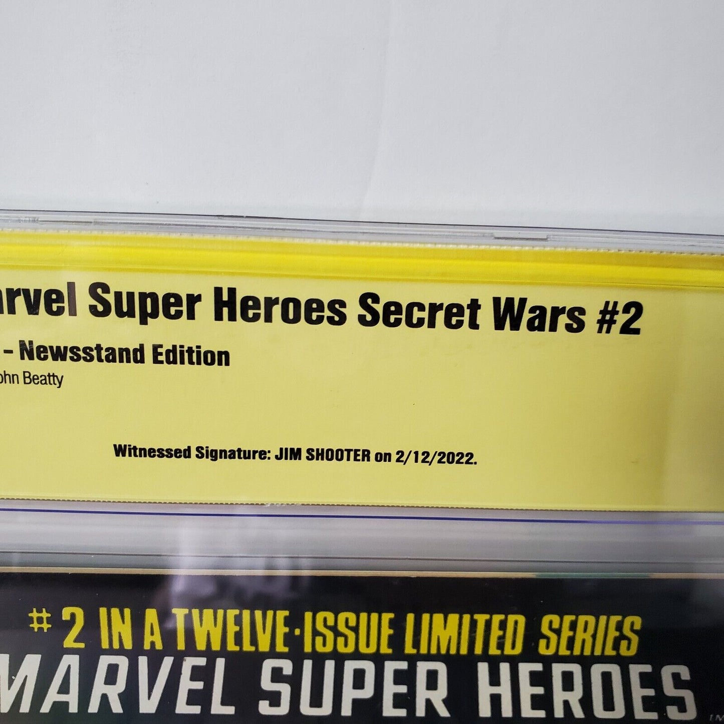 Marvel Super Heroes Secret Wars #2N Newsstand Variant CBCS 9.0 1985 White Pages