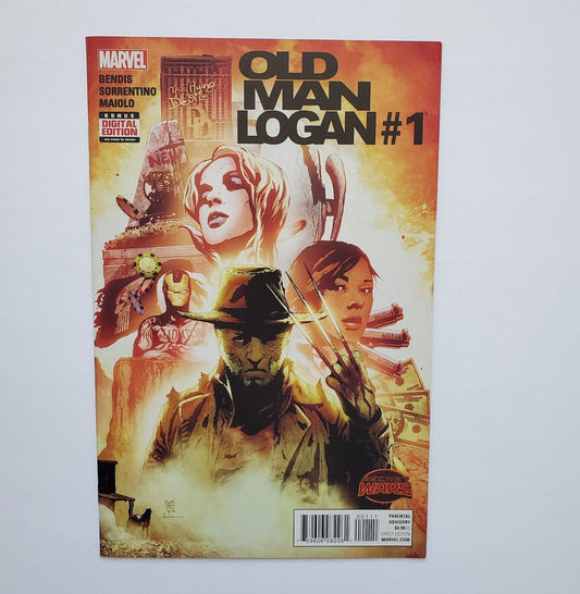 Old Man Logan #1 Sorrentino 2nd Print Variant Marvel Comic Book