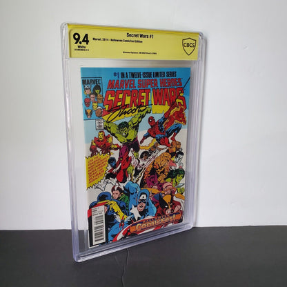 Marvel Super Heroes Secret Wars #1 2014 CBCS 9.4 White, Halloween Collectorfest