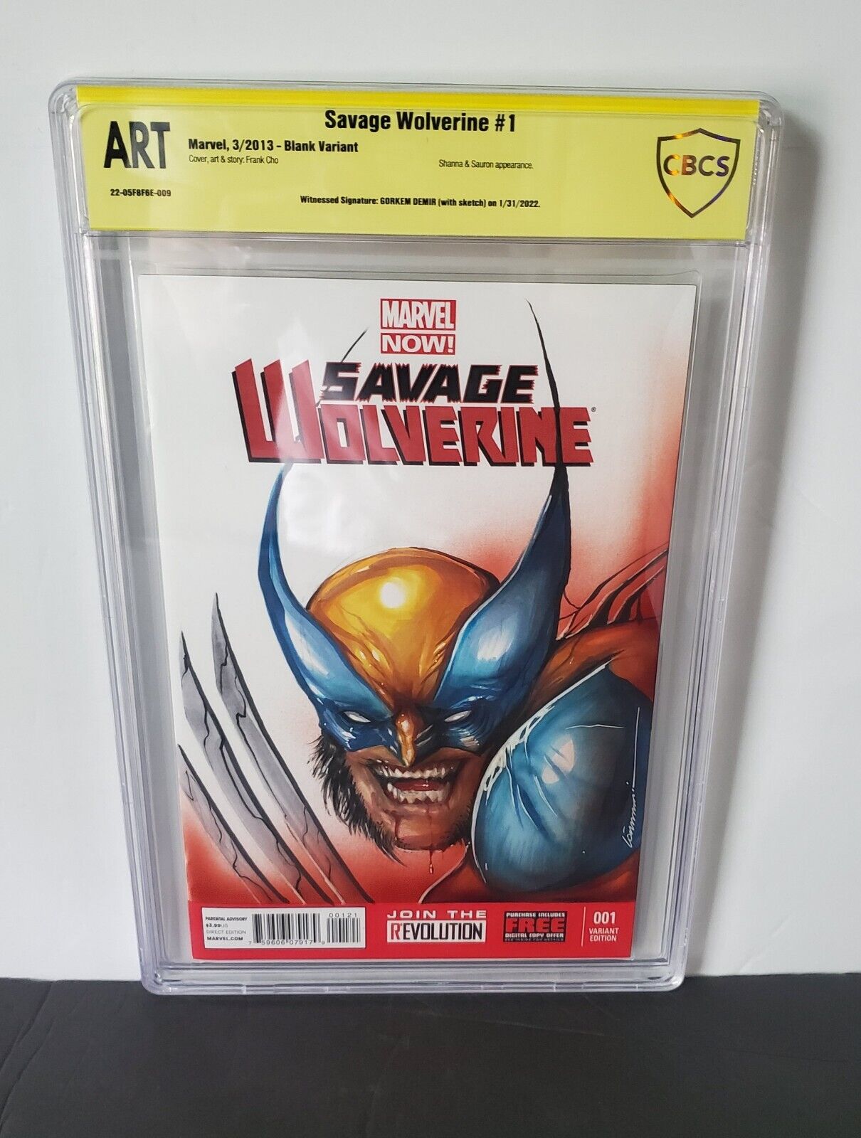 CBCS ART Savage Wolverine #1 Original sketch art by Gorkem Demir With Sig.