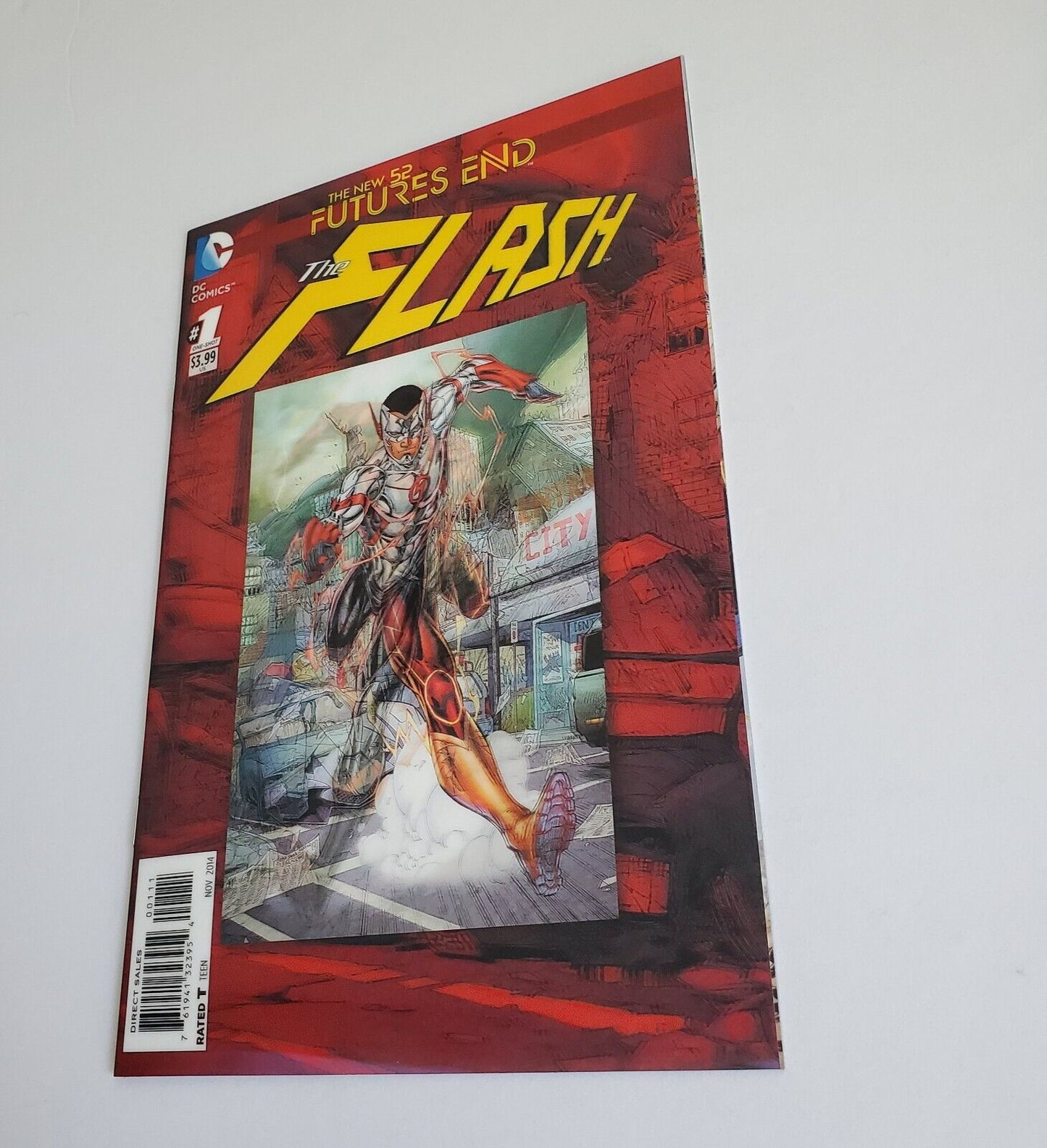 The Flash Futures End #1 Comic Book Lenticular Cover New 52 DC 2014 Flashpoint
