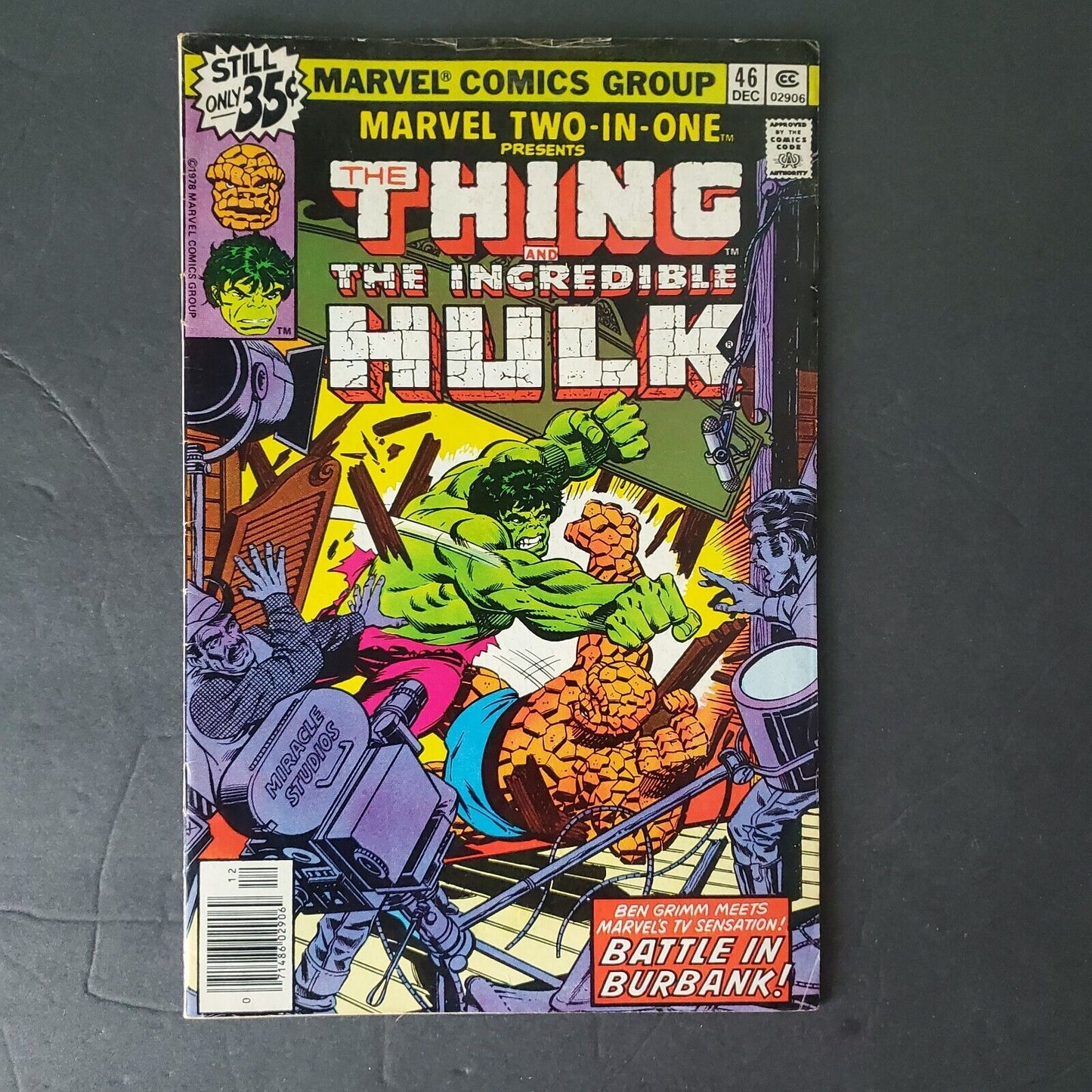 Marvel Two-In-One (1974 series) #46 Newsstand. Marvel comics. Thing, Hulk.