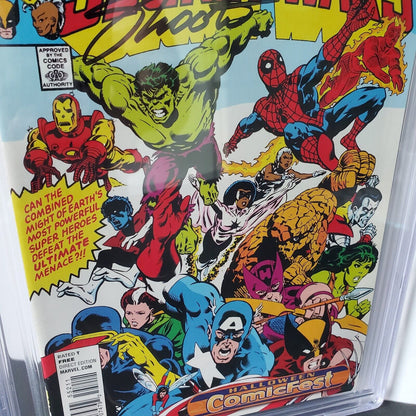 Marvel Super Heroes Secret Wars #1 2014 CBCS 9.4 White, Halloween Collectorfest