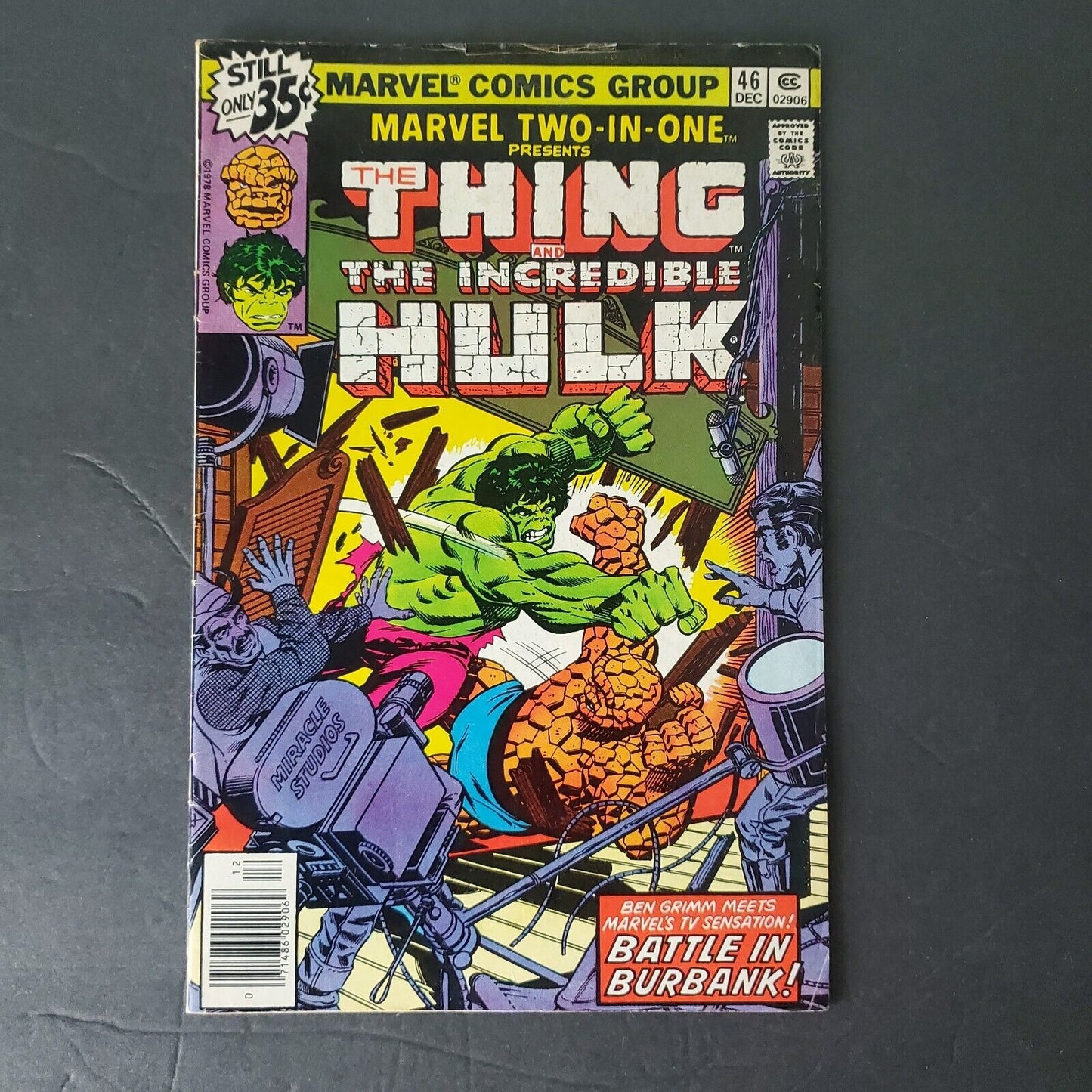 Marvel Two-In-One (1974 series) #46 Newsstand. Marvel comics. Thing, Hulk.