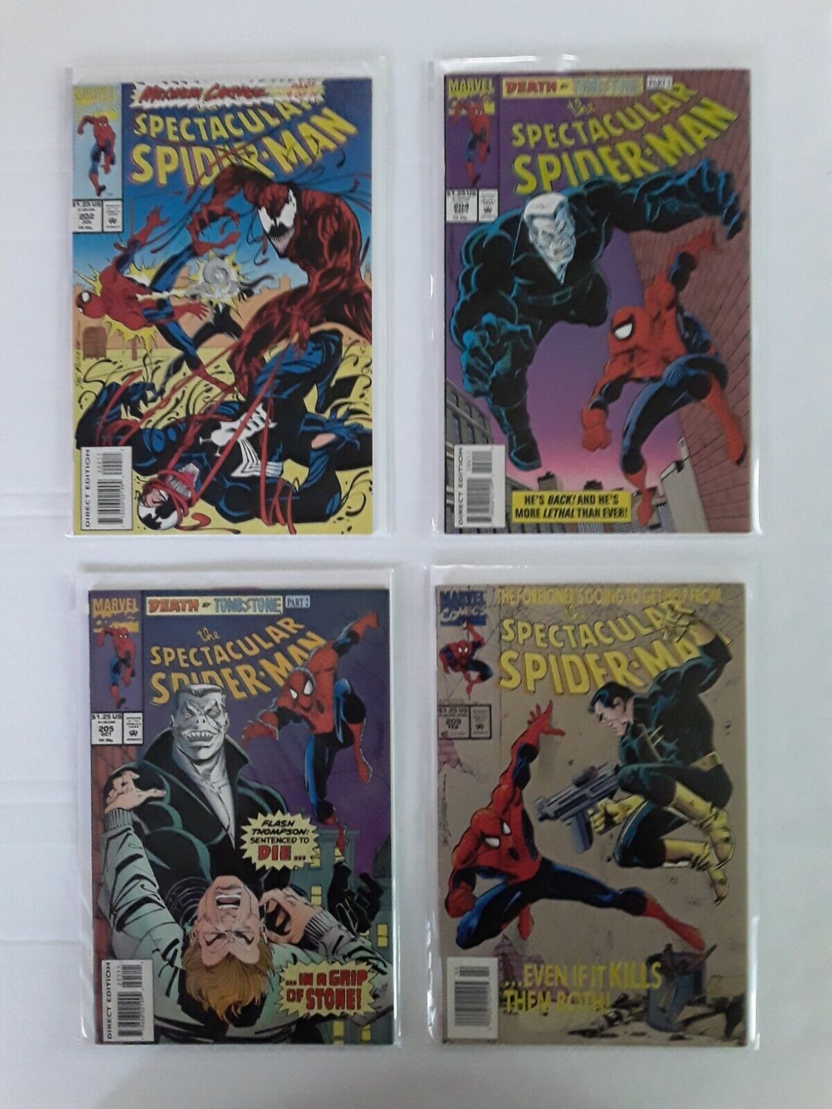 SPECTACULAR SPIDER-MAN LOT RUN 35 BOOKS BETWEEN #134 THROUGH #256