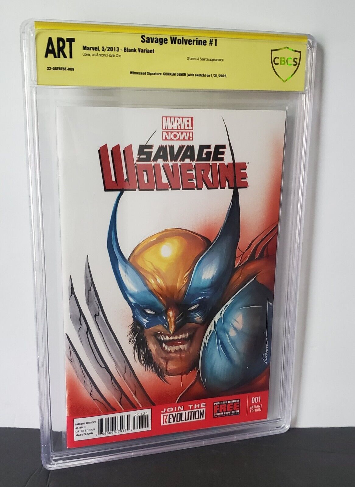 CBCS ART Savage Wolverine #1 Original sketch art by Gorkem Demir With Sig.