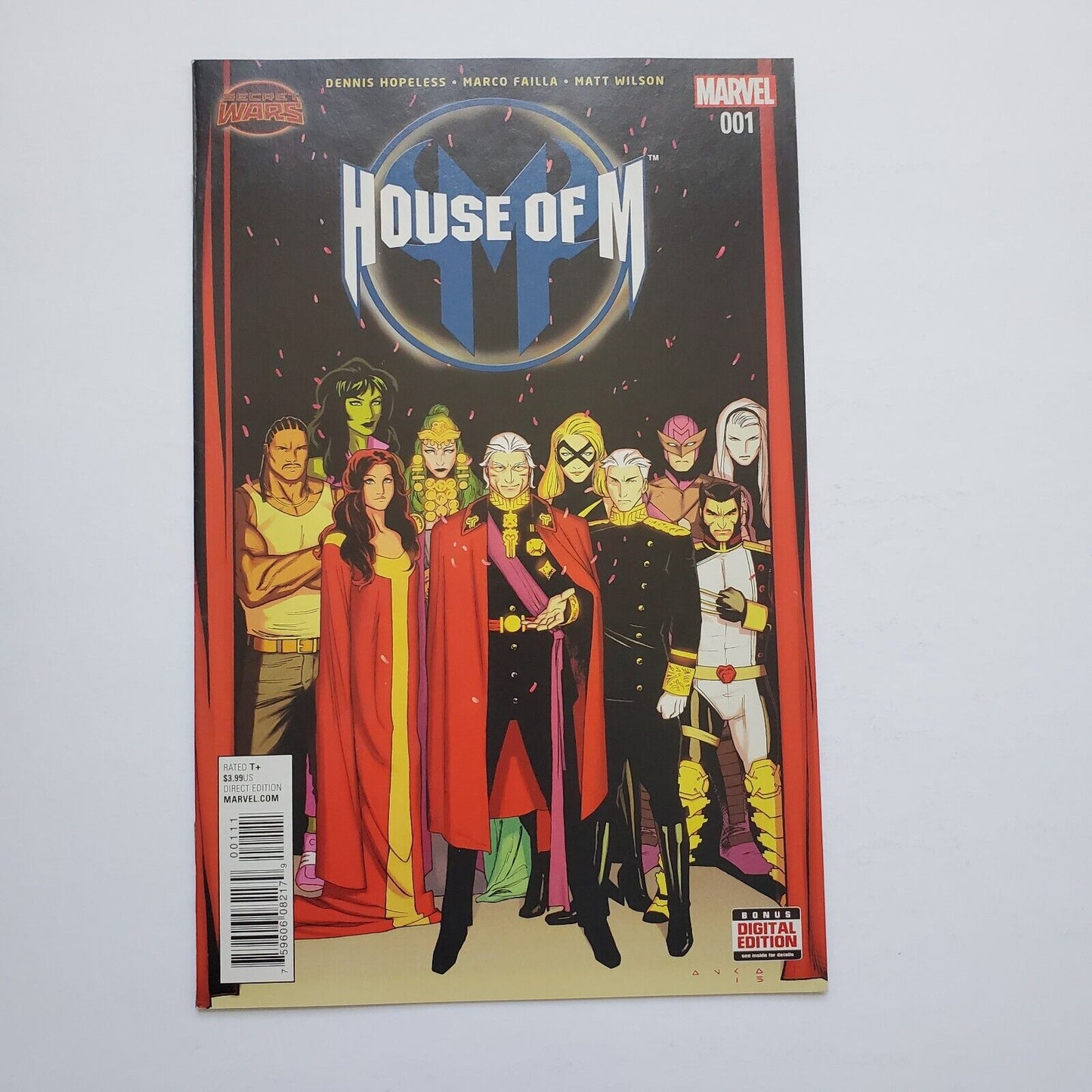 HOUSE OF M #1, OCTOBER 2015 SECRET WARS WOLVERINE MARVEL COMIC BOOK