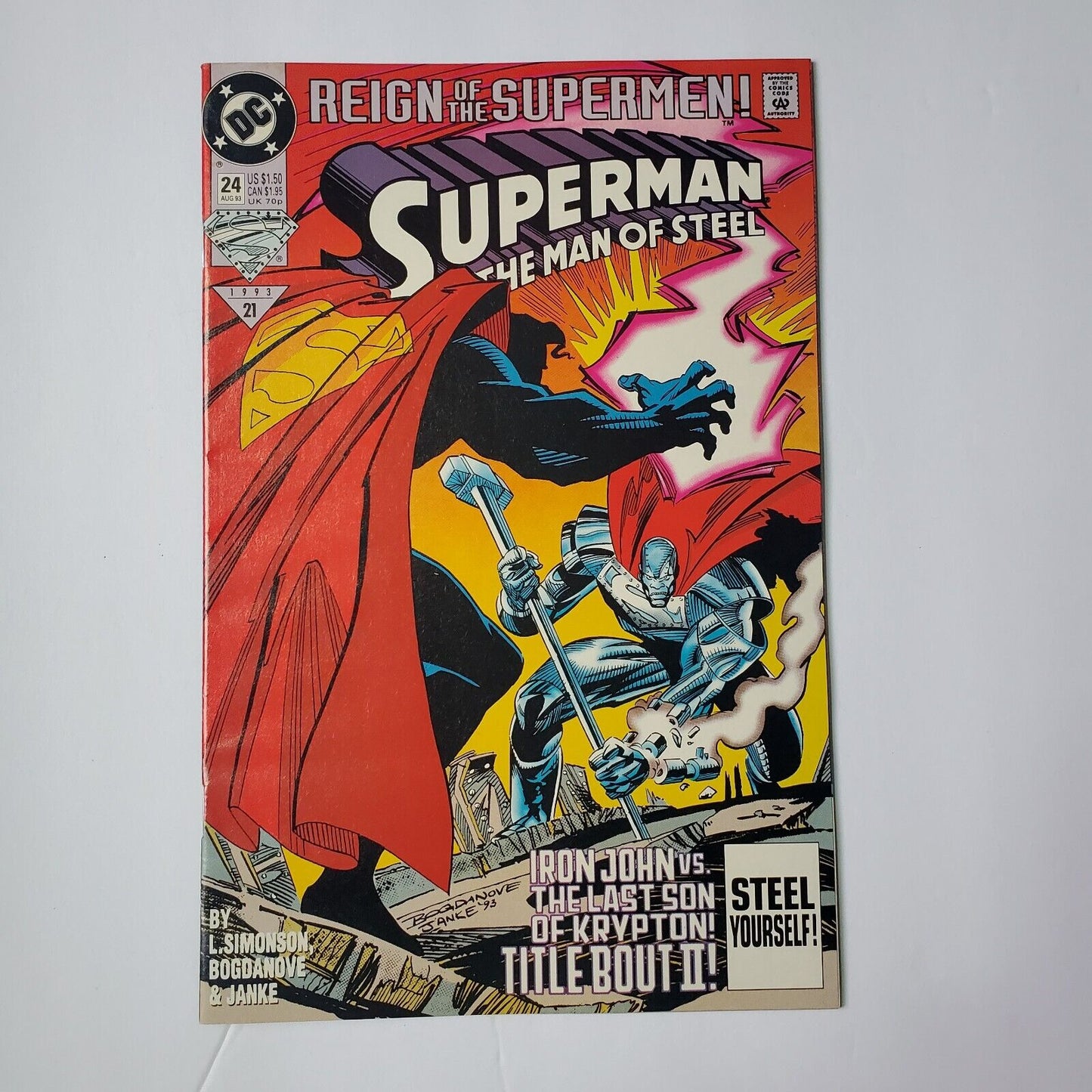 Superman Man of Steel July 1993 #24 DC Comic Reign of the Superman