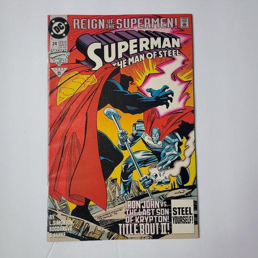 Superman Man of Steel July 1993 #24 DC Comic Reign of the Superman