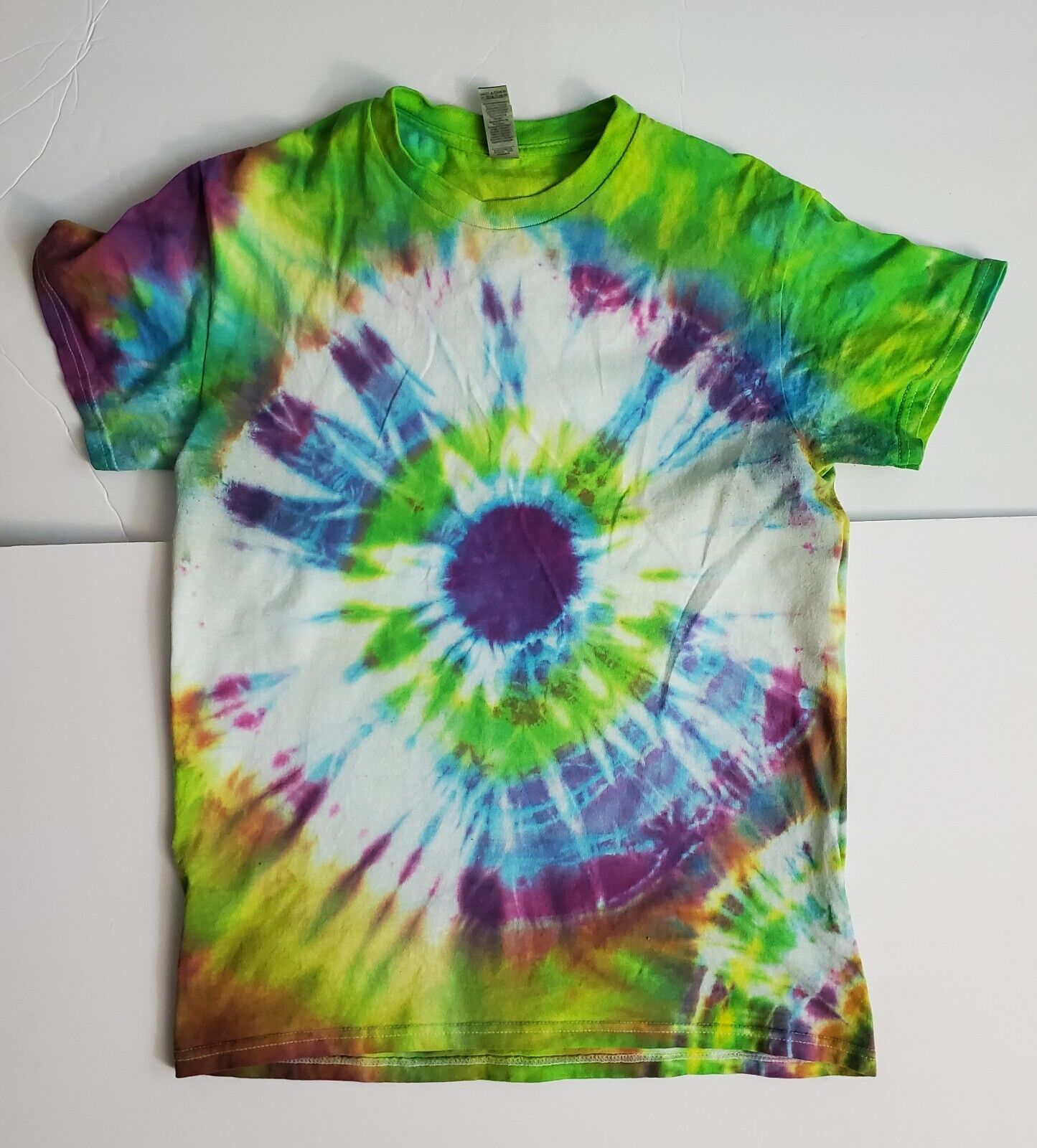 Handmade In UK Tie Dye T-Shirt. Eye Of Beyond Unisex Small