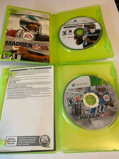 2 Madden NFL Games (Xbox 360) 2006 & 2013.