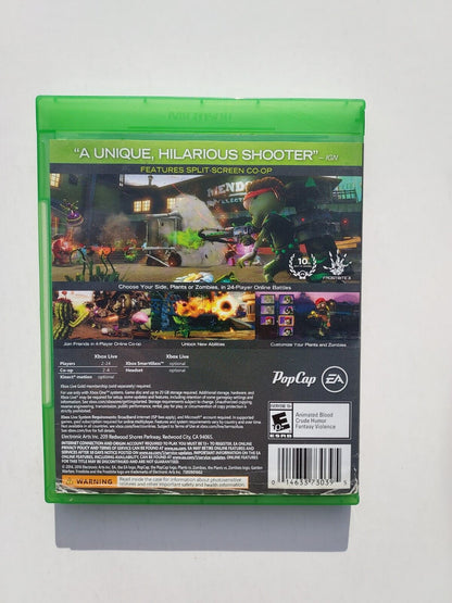 Plants vs. Zombies: Garden Warfare (Microsoft Xbox One, 2014) Case only!