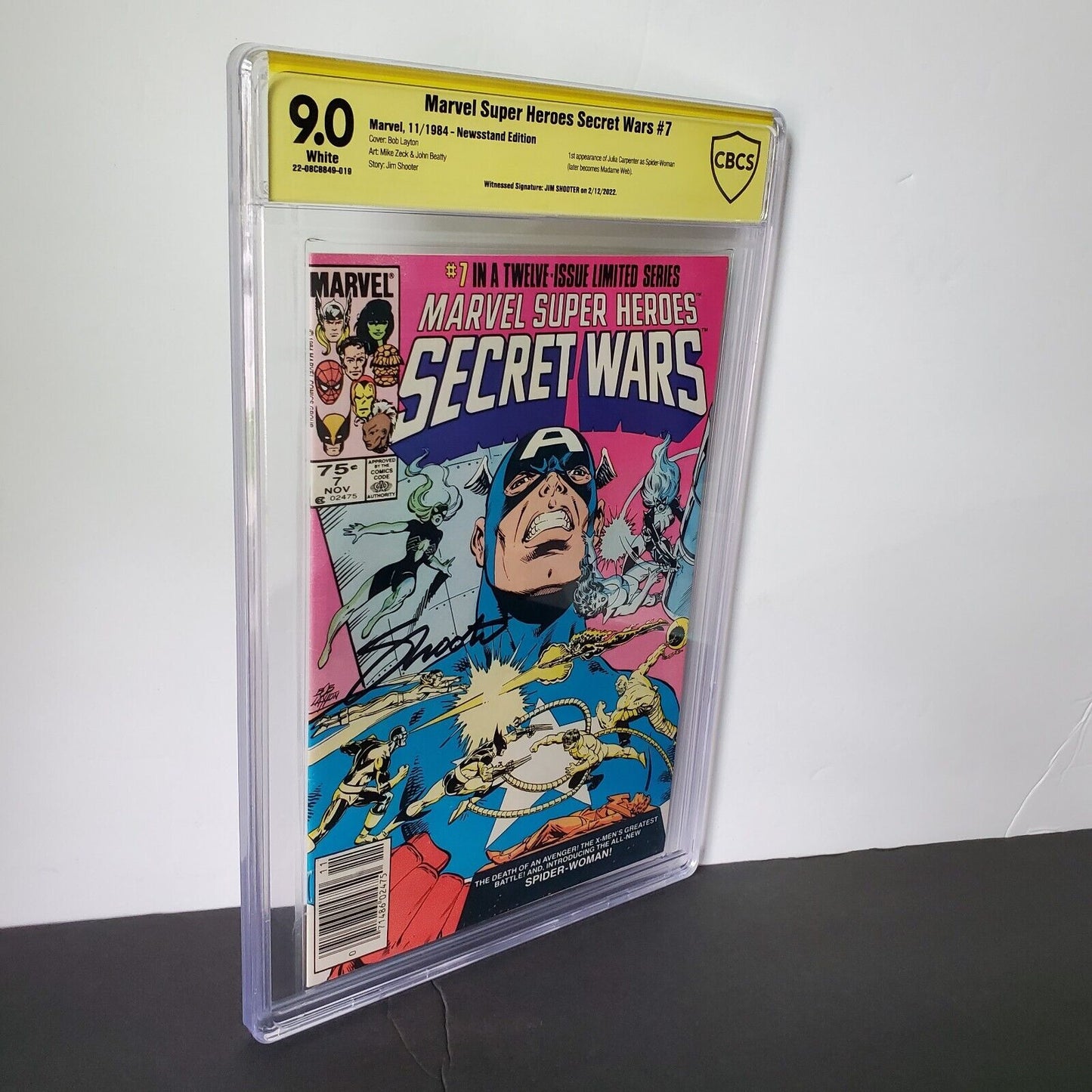 Marvel Super Heroes Secret Wars #7N Newsstand Variant CBCS 9.0 1984 White Pages