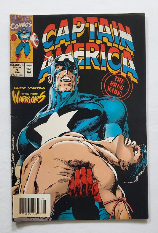 CAPTAIN AMERICA: DRUG WAR 1 NEWSSTAND VARIANT PETER DAVID STORY MARVEL 1994