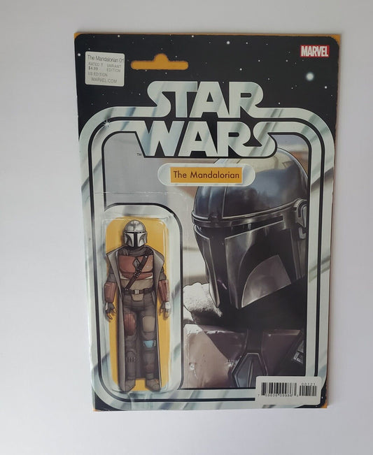 Star Wars The Mandalorian #1 1970's Action Figure Variant Marvel Comics