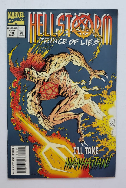 Hellstorm: Prince of Lies #14 Marvel Comics 1994 Comic Book