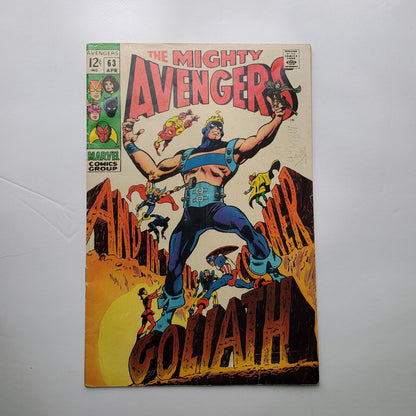 Avengers # 63 - Goliath becomes Yellowjacket.  April 1969
