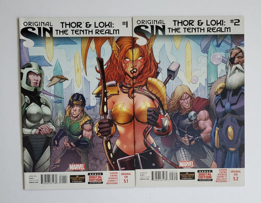 Original Sin #5.1 & 5.2 Thor & Loki The Tenth Realm #1 Angela's On Both Covers.