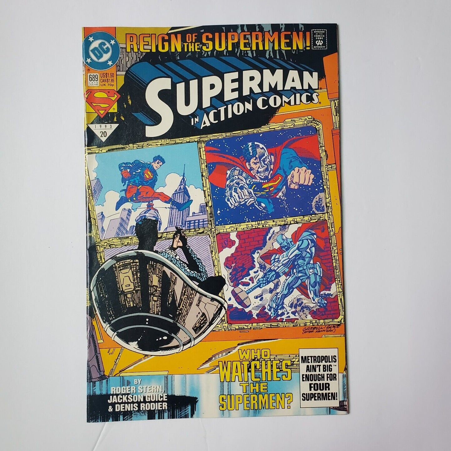 DC Reign of the Supermen! Superman Comic Book 1993 #689 1st Superman Black Suit