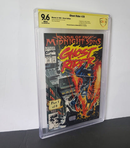 Ghost Rider#28 CBCS 9.6 1st appearance of the Midnight Sons Marvel 1992 Direct.