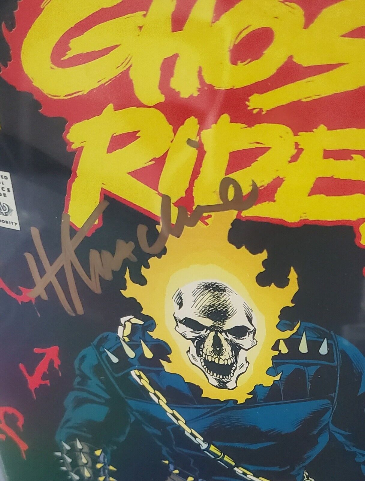 Ghost Rider #10 - Marvel Comics CBCS 8.0 OFF WHITE Signature HOWARD MACKIE. GOLD