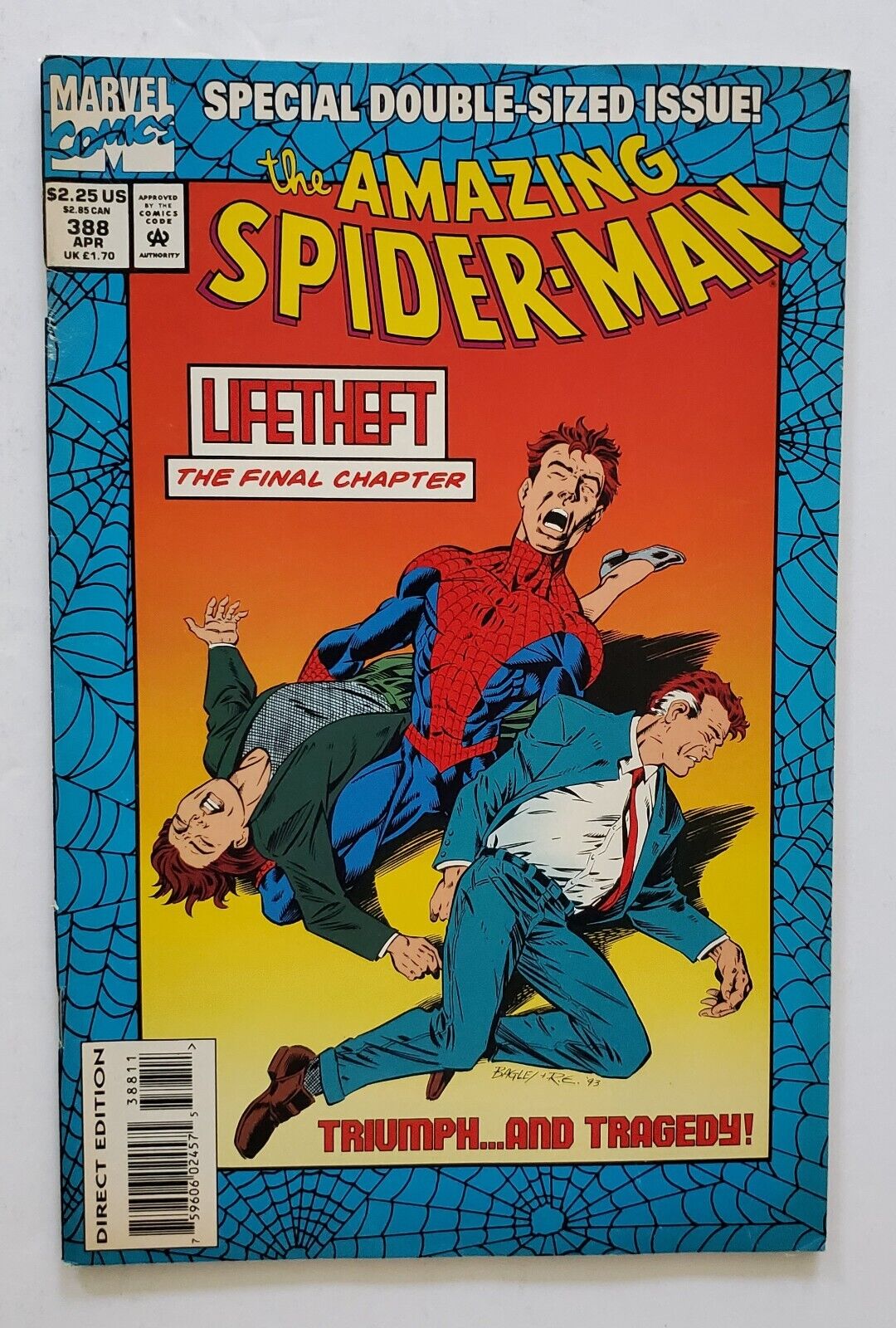 Amazing Spider-Man #388 Marvel 1994 Origin Eddie Brock