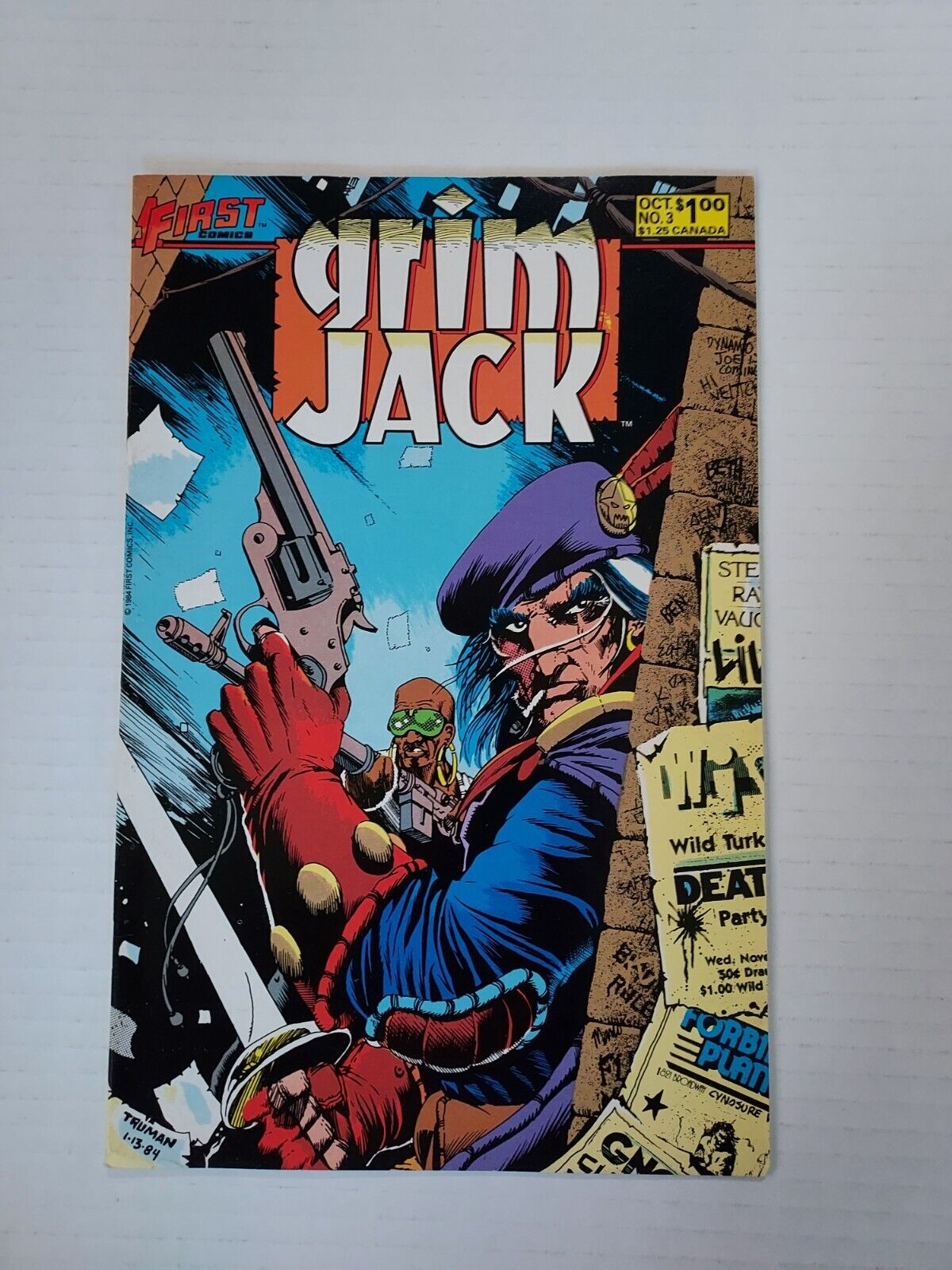 GRIM JACK Thirteen (13) Books First Comics #'s 3, 6, 7, 8, 9, 13, 27, 28, 34....