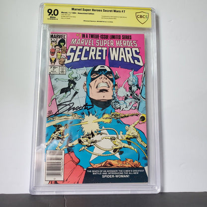 Marvel Super Heroes Secret Wars #7N Newsstand Variant CBCS 9.0 1984 White Pages