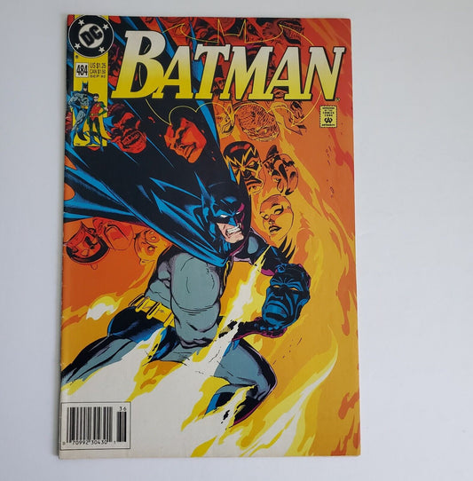 Batman DC Comics 484 Newsstand Free Domestic Shipping!