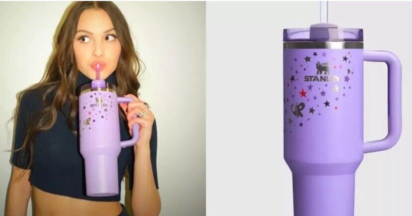 Stanley x Olivia Rodrigo Flowstate Quencher 40oz Tumbler Purple New In Box