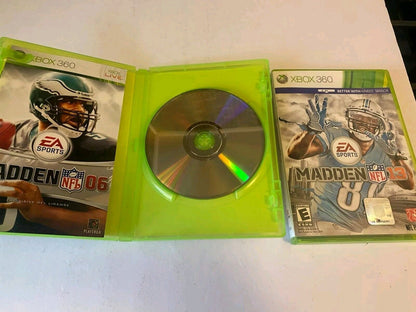 2 Madden NFL Games (Xbox 360) 2006 & 2013.