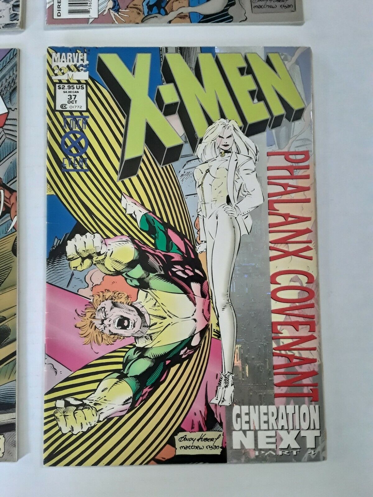 Marvel Comics 1990's XMEN ten books Onslaught! Phalanx Covenant. Shiny cover.