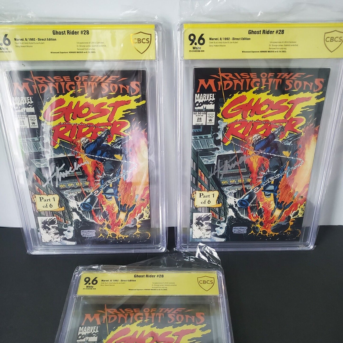 Ghost Rider#28 CBCS 9.6 1st appearance of the Midnight Sons Marvel 1992 Direct.