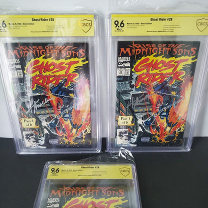 Ghost Rider#28 CBCS 9.6 1st appearance of the Midnight Sons Marvel 1992 Direct.