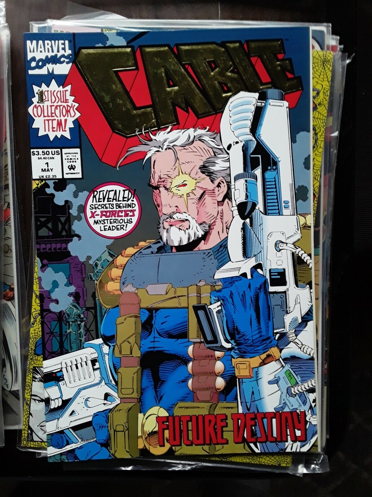 Cable #1 (1993, Marvel) Embossed shiny cover!