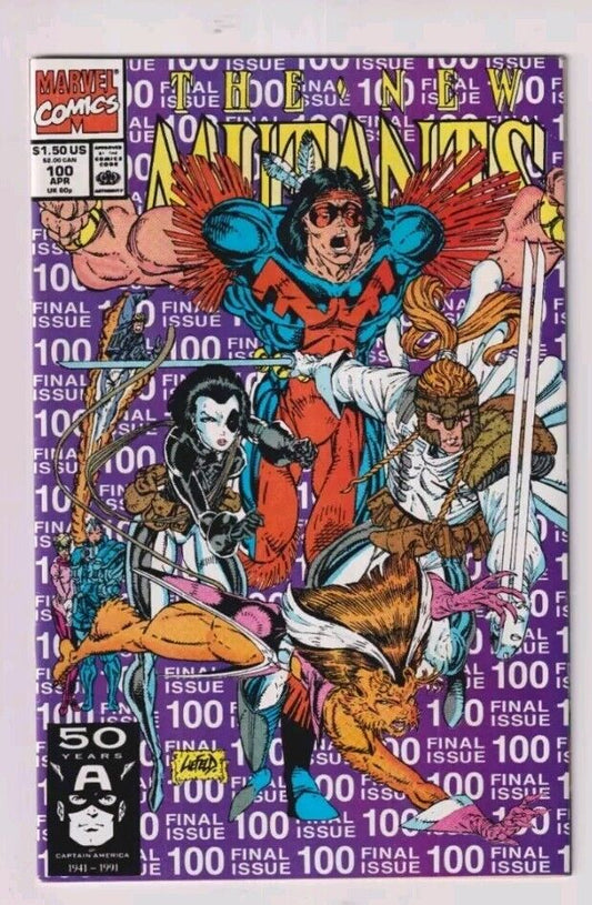 THE NEW MUTANTS #100 MARVEL COMICS 1ST APPEARANCE OF SHATTERSTAR ROB LIEFELD