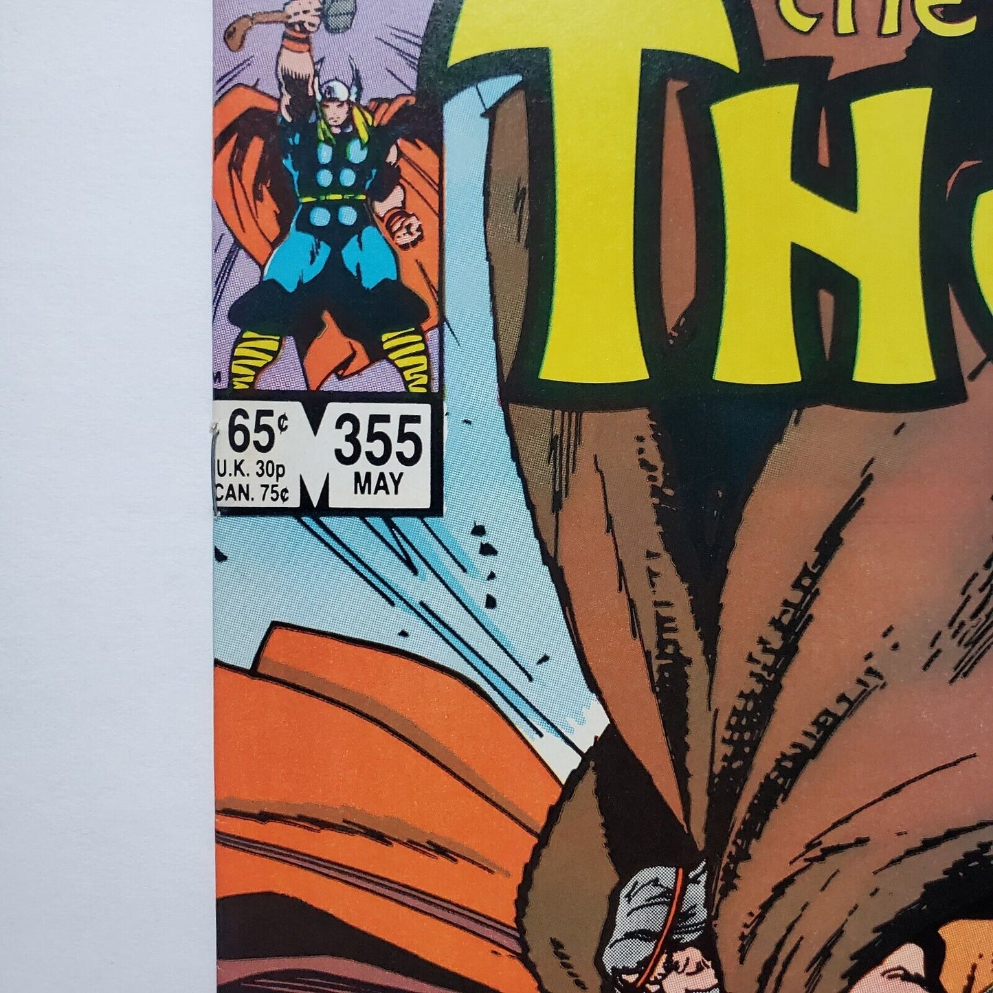THOR #355 VOL. 1 MARVEL COMIC BOOK M Price Box Variant.