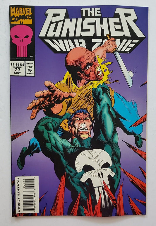 THE PUNISHER WAR ZONE  # 27  Marvel Comics 1994 Conan With A Gun Part 2