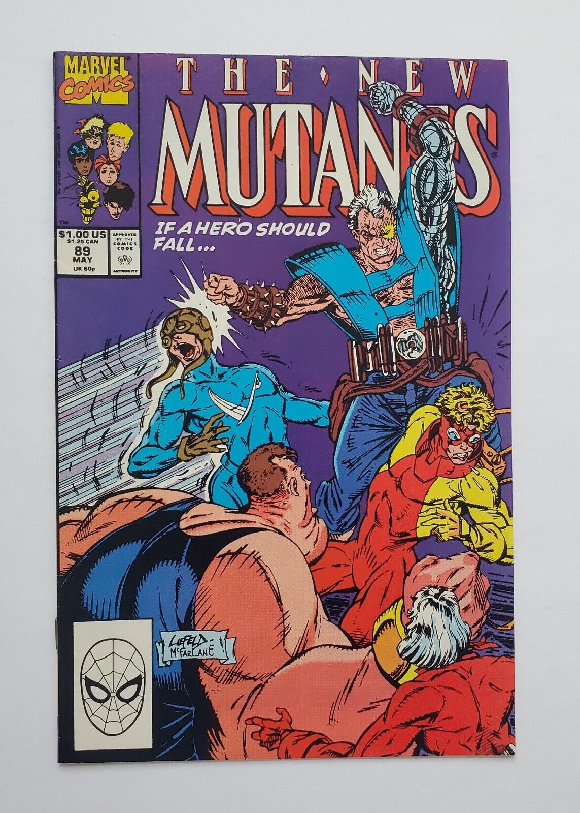 NEW MUTANTS #89 VF 3RD APPEARANCE CABLE MARVEL ROB LIEFELD TODD MCFARLANE COVER