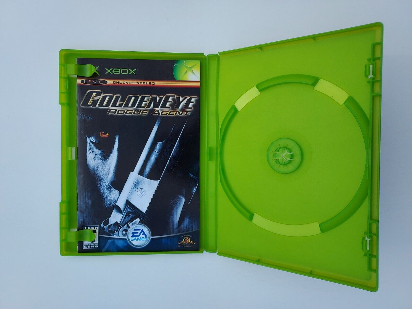 GoldenEye: Rogue Agent (Microsoft Xbox, 2004) Rated T, EA Case and instructions