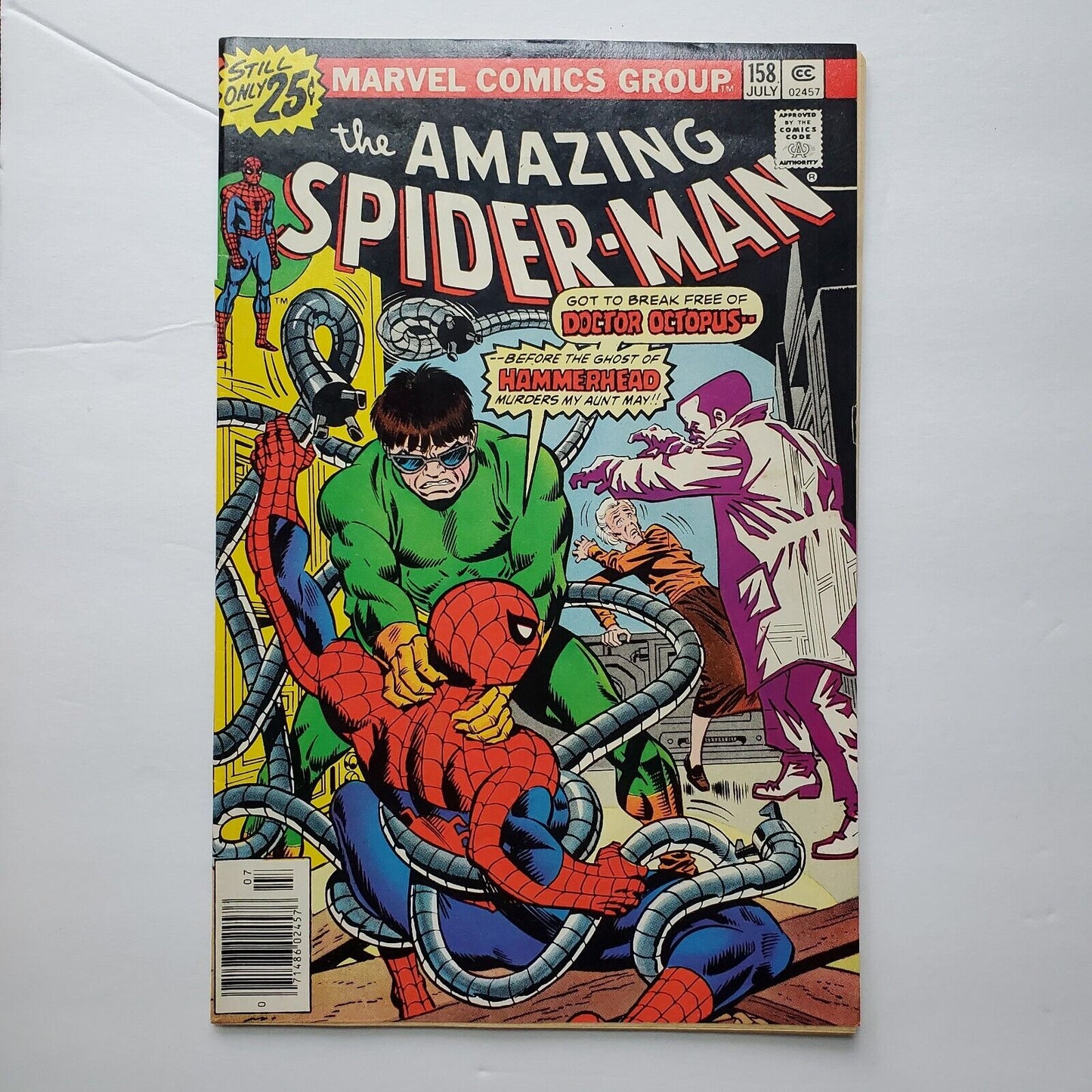 Amazing Spiderman 158 newsstand Hammerhead, Doctor Octopus.