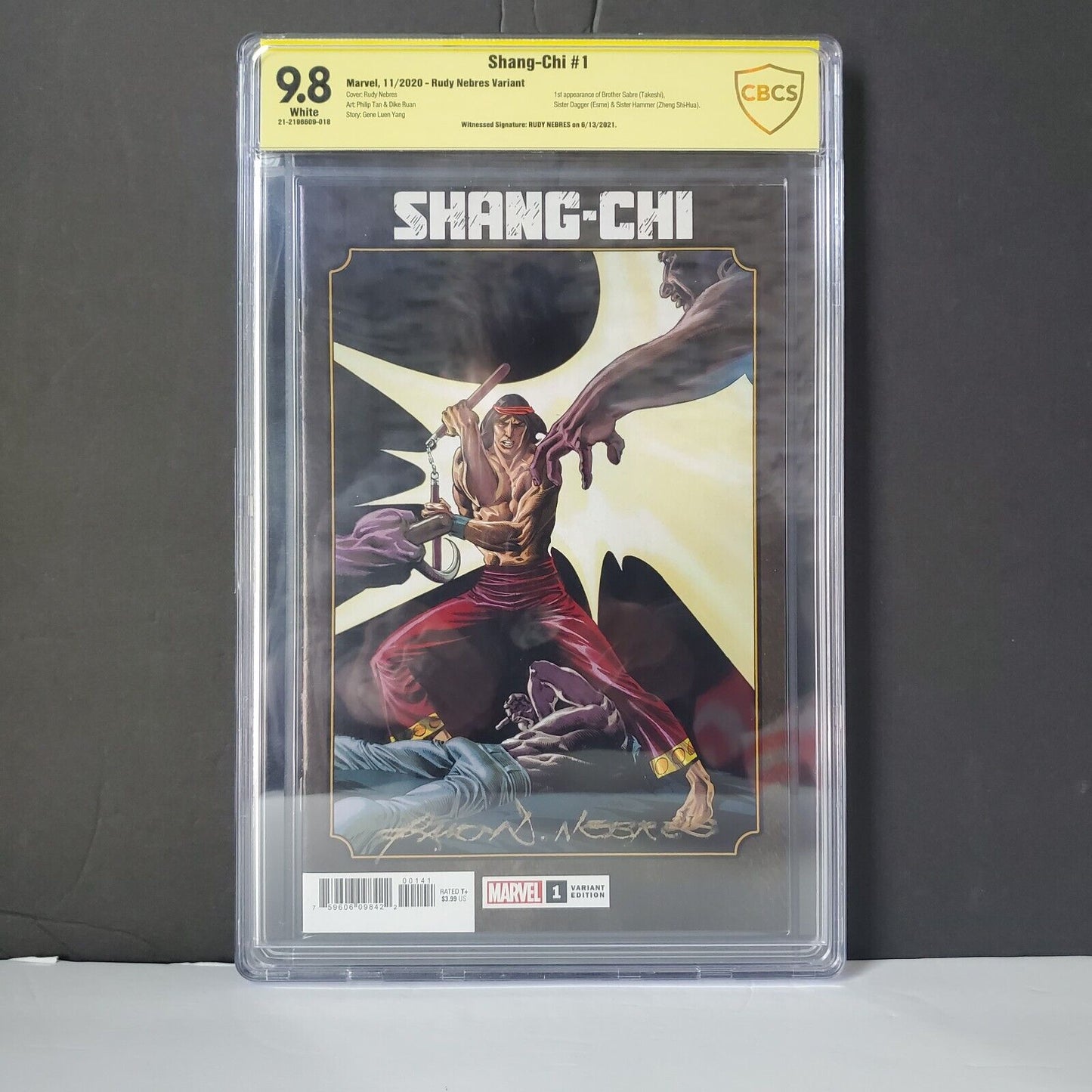 Shang-Chi #1 November 2020 Rudy Nebres Variant CBCS 9.8 SS Signed