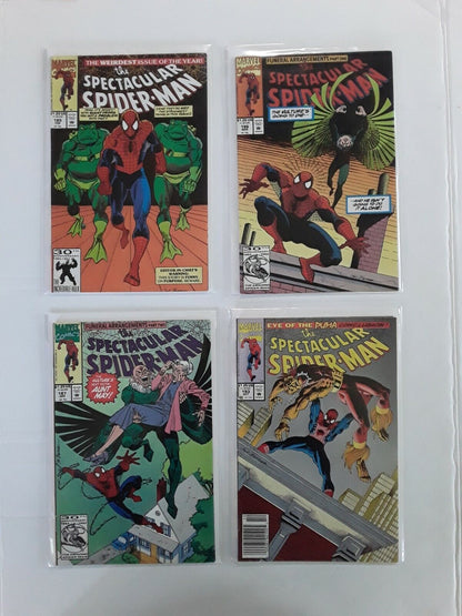 SPECTACULAR SPIDER-MAN LOT RUN 35 BOOKS BETWEEN #134 THROUGH #256